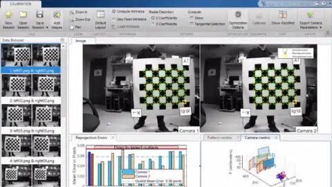 MATLAB進行攝影機校正