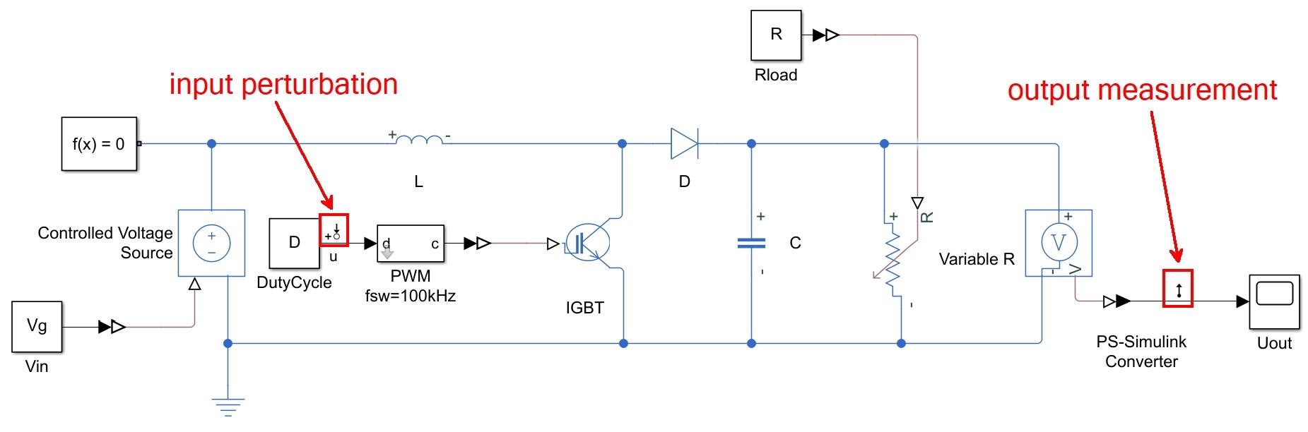 開放迴路升壓轉換器之模型